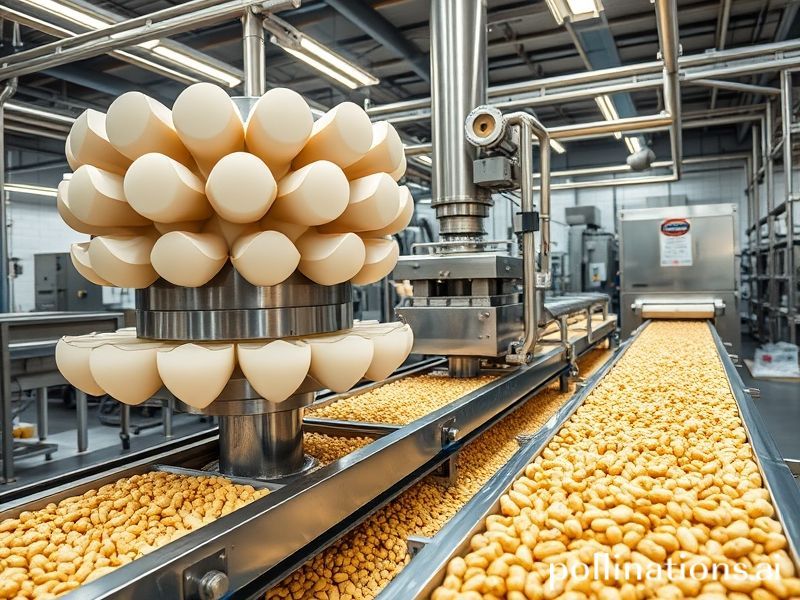 脫油花生仁生產(chǎn)線:設備數(shù)量盤點與選購避坑指南?(圖2) 脫油花生仁壓榨與包裝設備場景