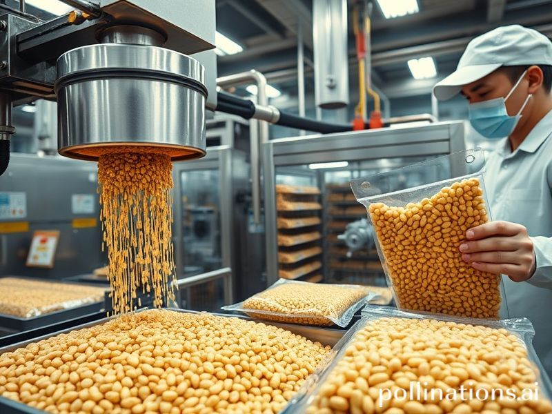 蠶豆深加工與包裝場景