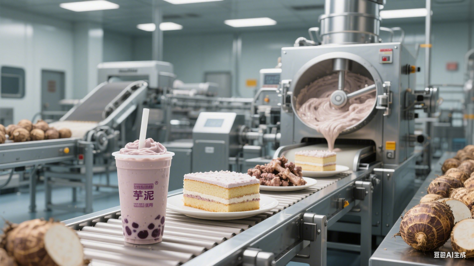 芋頭是如何通過(guò)斬拌機(jī)變成芋泥的？