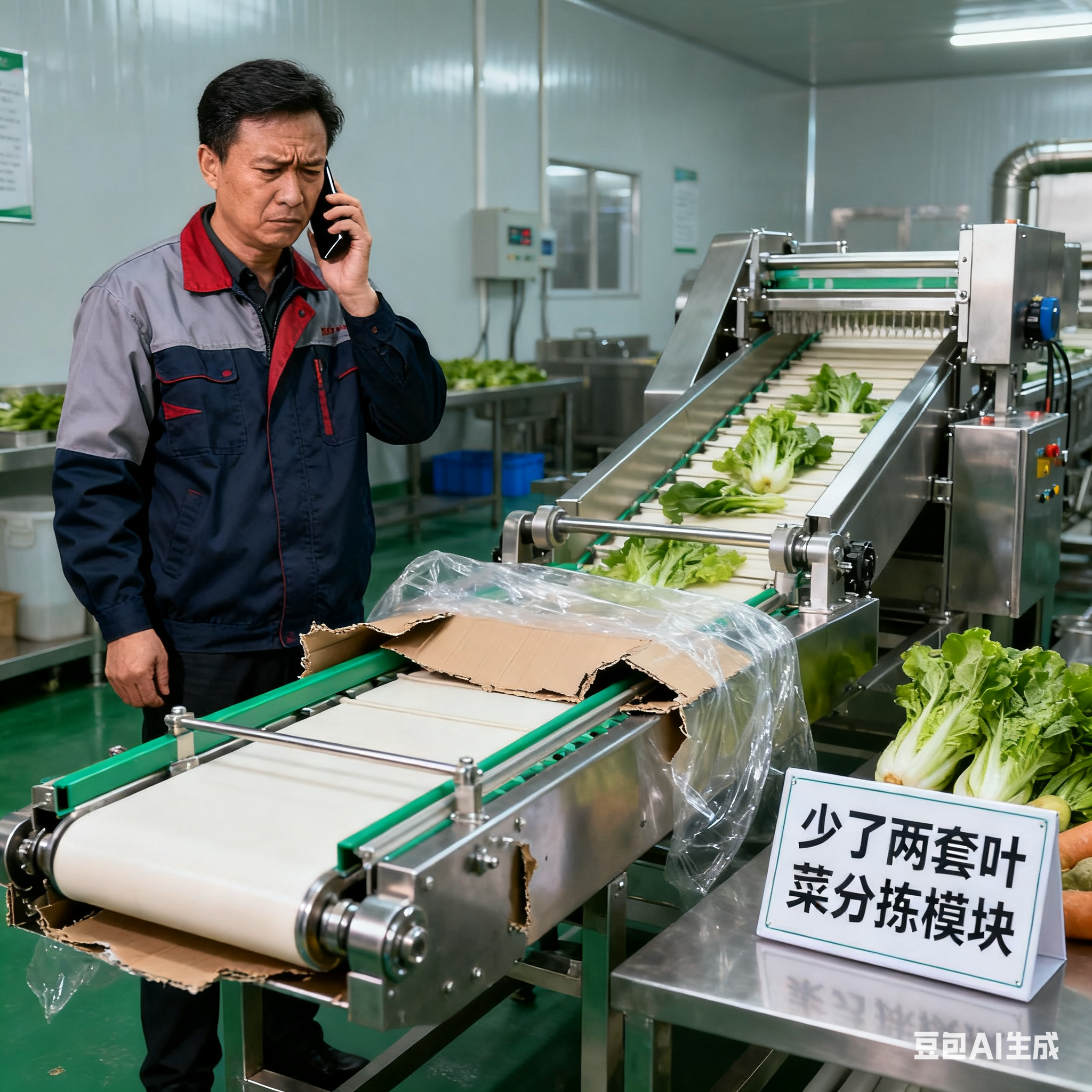 凈菜加工設(shè)備生產(chǎn)線，少貨就一定賠嗎？
