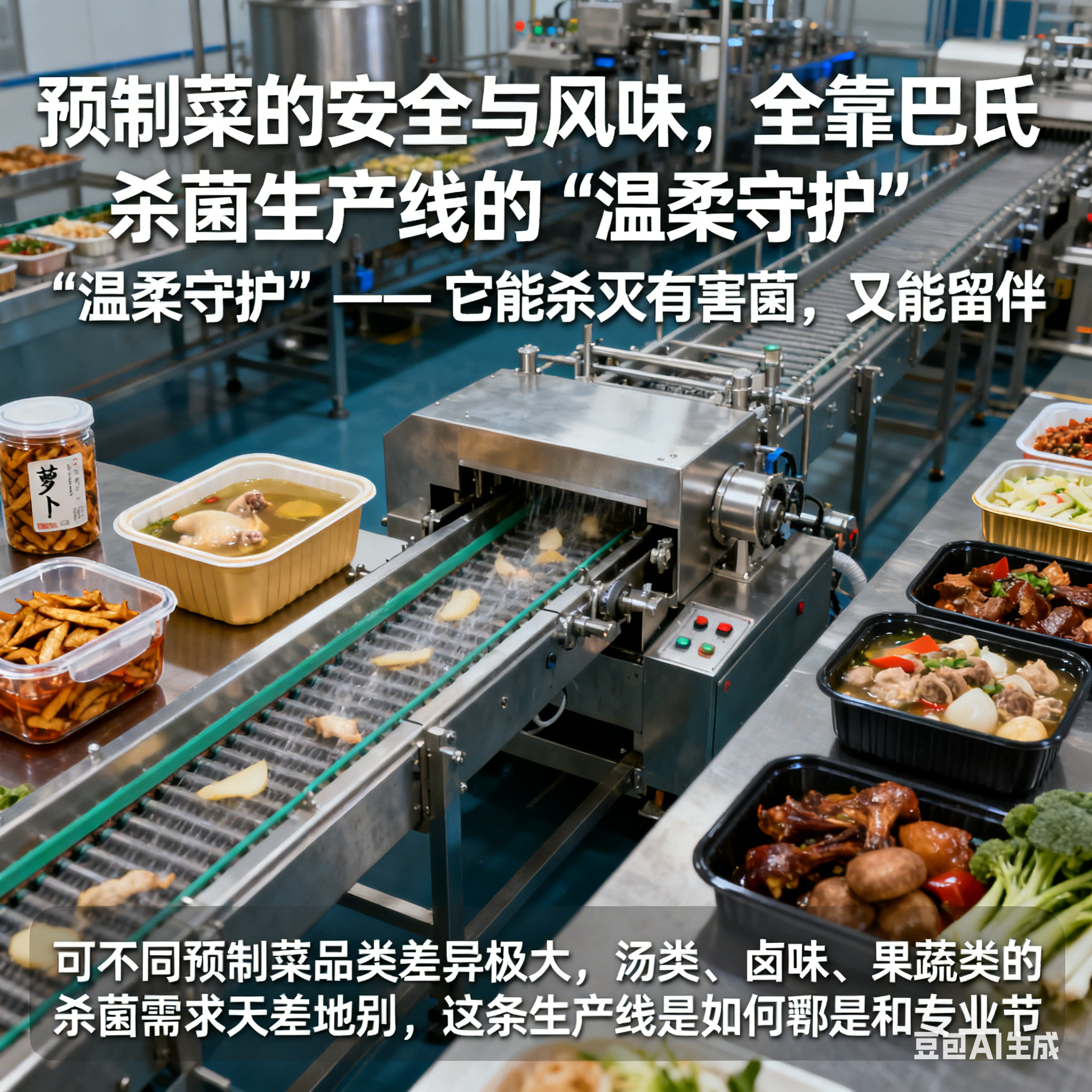 預(yù)制菜巴氏殺菌生產(chǎn)線，到底藏著多少門(mén)道？(圖1)